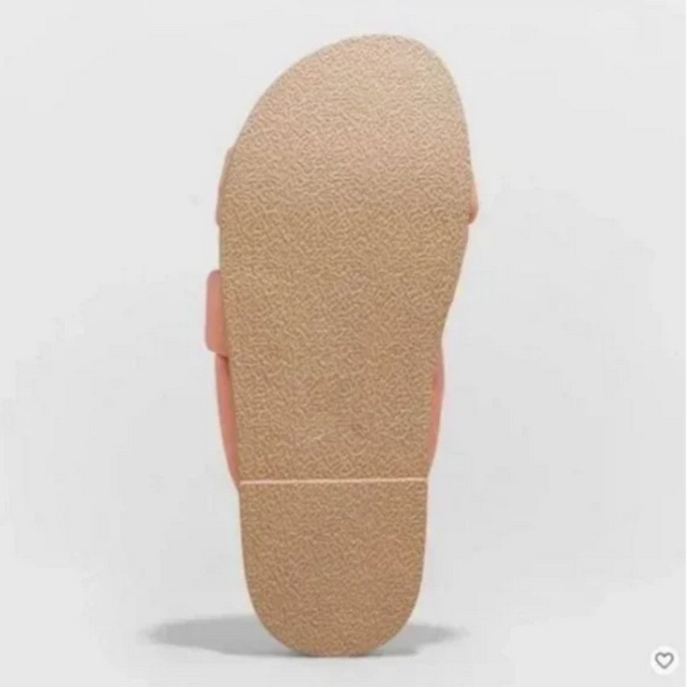 Women's Cosette Padded Slide Sandals - Universal Thread™ Coral 8 - Picture 4 of 9